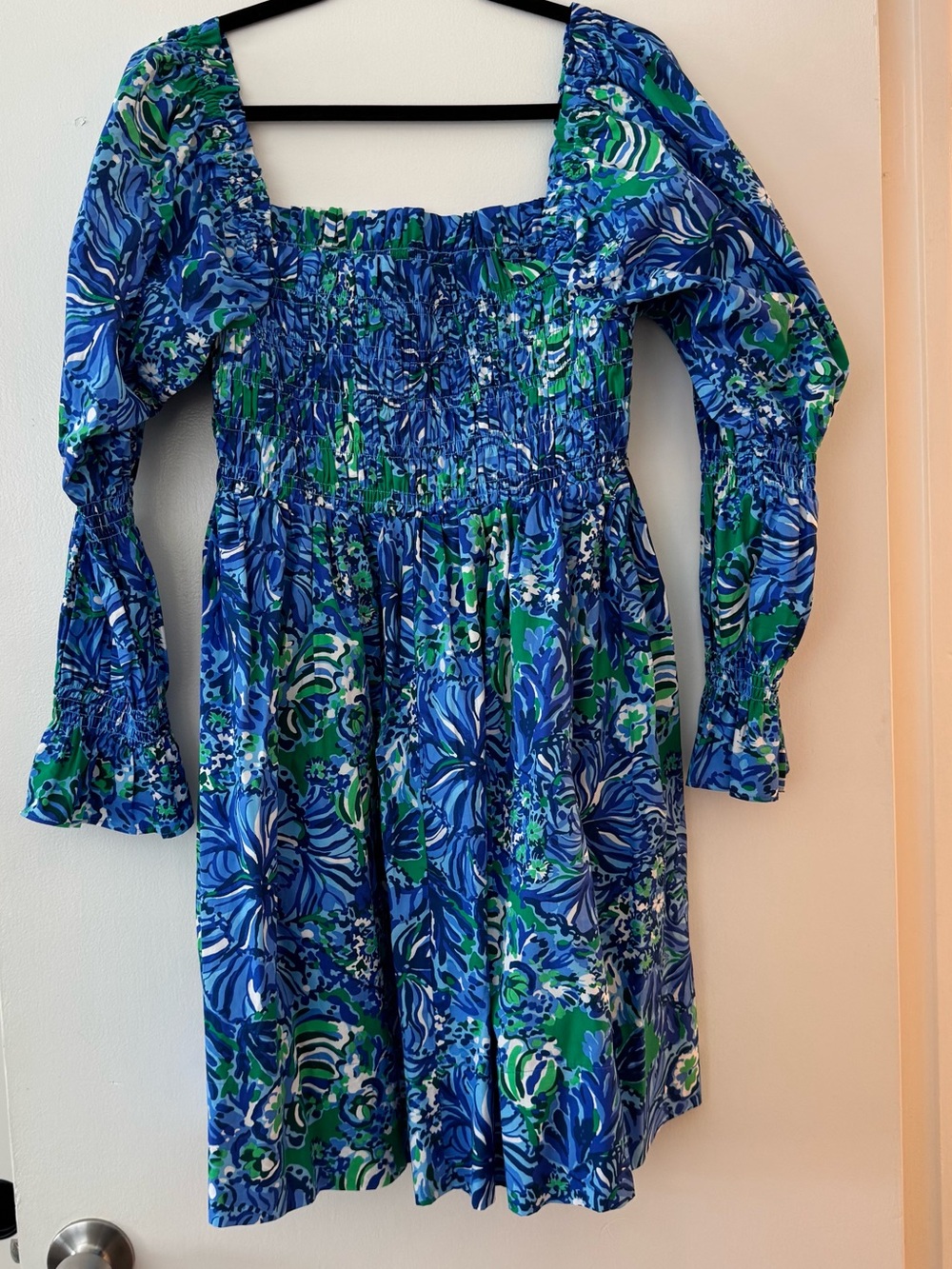 Lilly Pulitzer Beyonca Baby Doll Dress in Abaco Blue - Picture 8 of 8